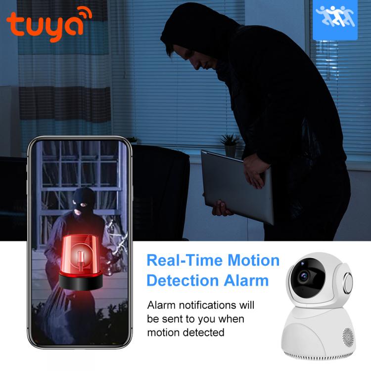 家用WIFI無線網絡攝像機高清300萬TUYA涂鴉智能3MP監控攝像頭YT20 室內網絡攝像機 第2張