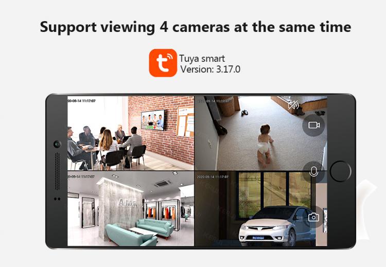 家用WIFI無線網(wǎng)絡(luò)攝像機(jī)涂鴉智能云臺旋轉(zhuǎn)高清監(jiān)控YT13 室內(nèi)網(wǎng)絡(luò)攝像機(jī) 第5張