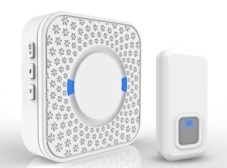 交流供電遠(yuǎn)距離遙控?zé)o線門(mén)鈴N6白色