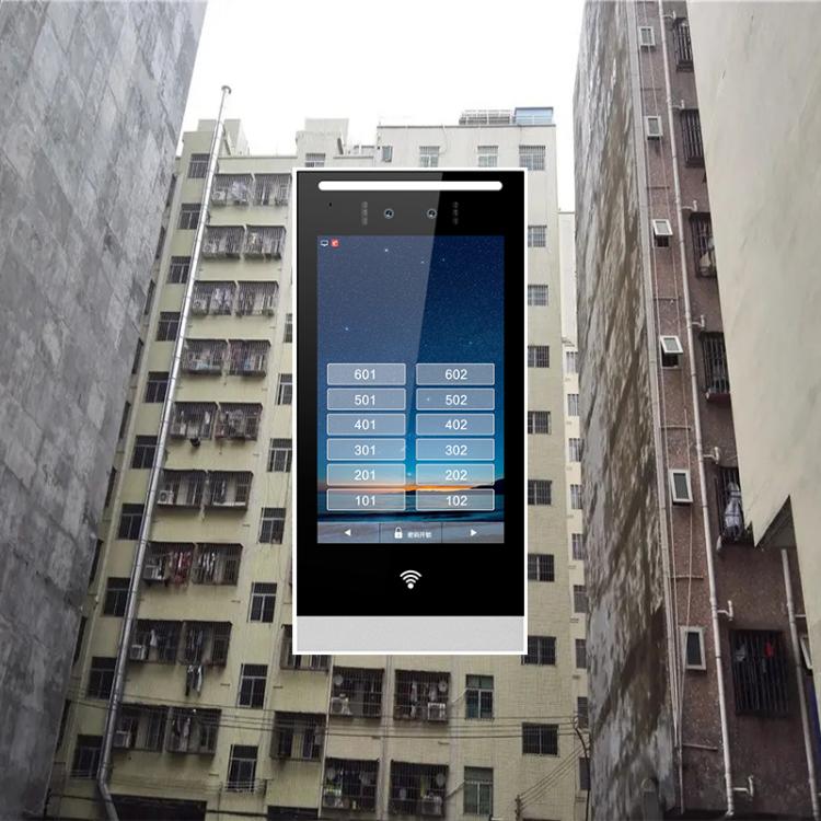 獨棟多戶小區樓宇可視對講舊改涂鴉人臉識別門禁手機對講系統 別墅/小區/公寓可視對講 第1張