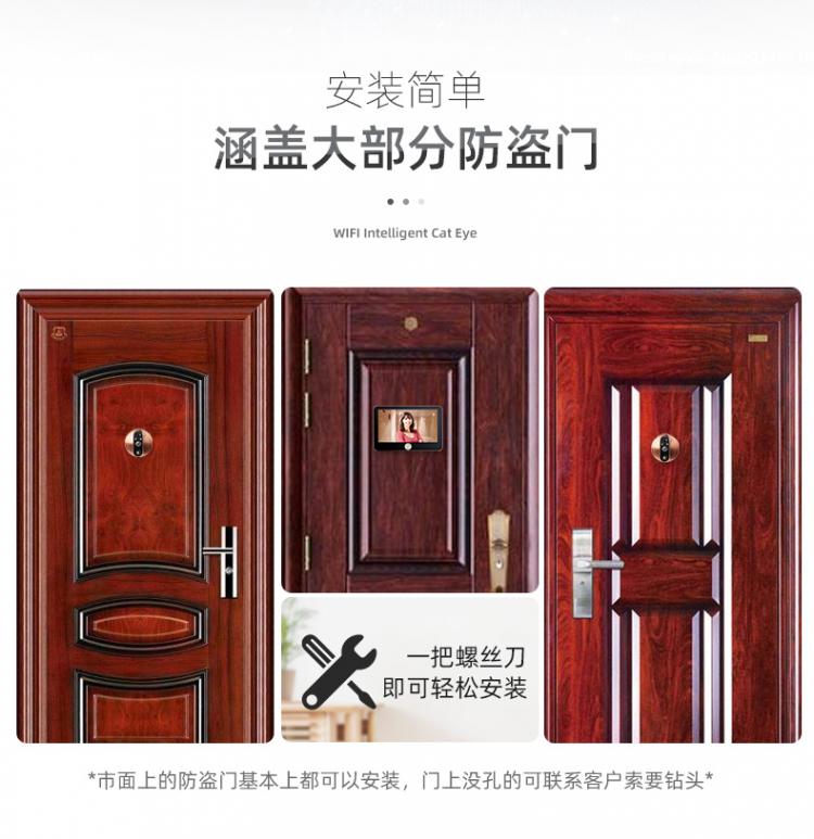 涂鴉低功耗電子貓眼電池可視門(mén)鈴對(duì)講家用 貓眼可視對(duì)講門(mén)鈴 第14張