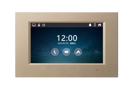 7寸室內機高清雙向可視對講門禁分機智慧屏 P7008PD新款2022