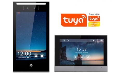 家家安涂鴉智能tuya人臉識(shí)別可視對(duì)講門(mén)禁一體機(jī)雙目高清可視對(duì)講