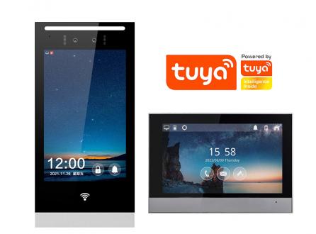 別墅可視對(duì)講8寸觸摸屏可視門鈴戶外手機(jī)攝像頭TUYA人臉識(shí)別解鎖防水紅外夜視