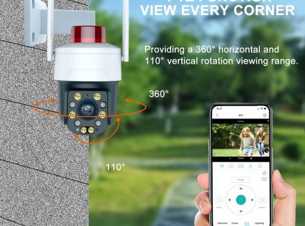 30倍變焦紅外夜視云臺(tái)高清5MP戶外防水球形攝像機(jī)帶報(bào)警燈手機(jī)遠(yuǎn)程視頻4G+WIFI無線監(jiān)控?cái)z像頭
