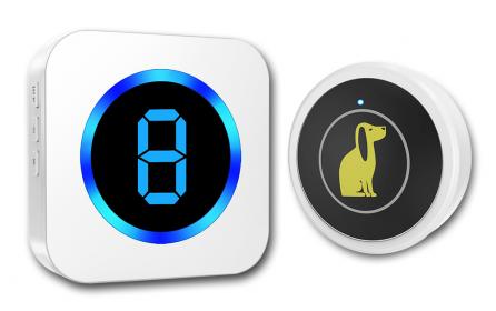 寵物觸摸無線門鈴老人呼叫器按鈕一鍵求助家用無線門鈴數顯多防區